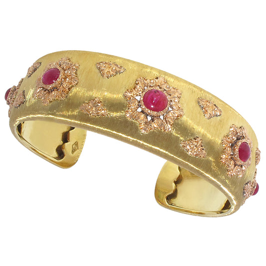 buccellati ruby bangle bracelet