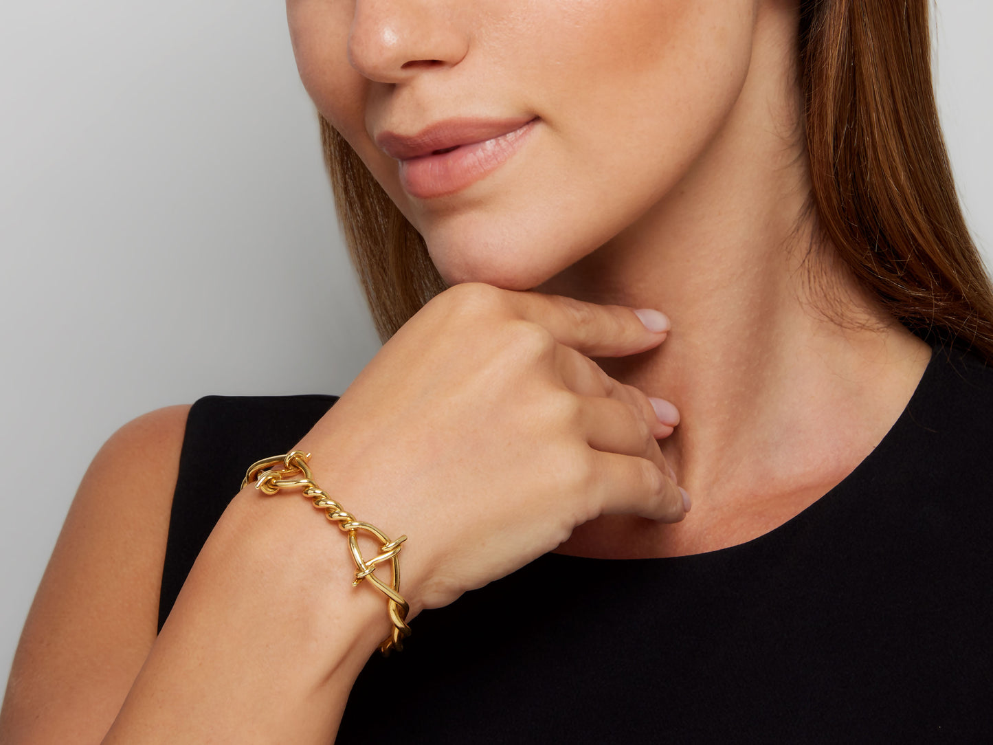 Tom Ford Twisted Wire Bracelet in 18K Gold