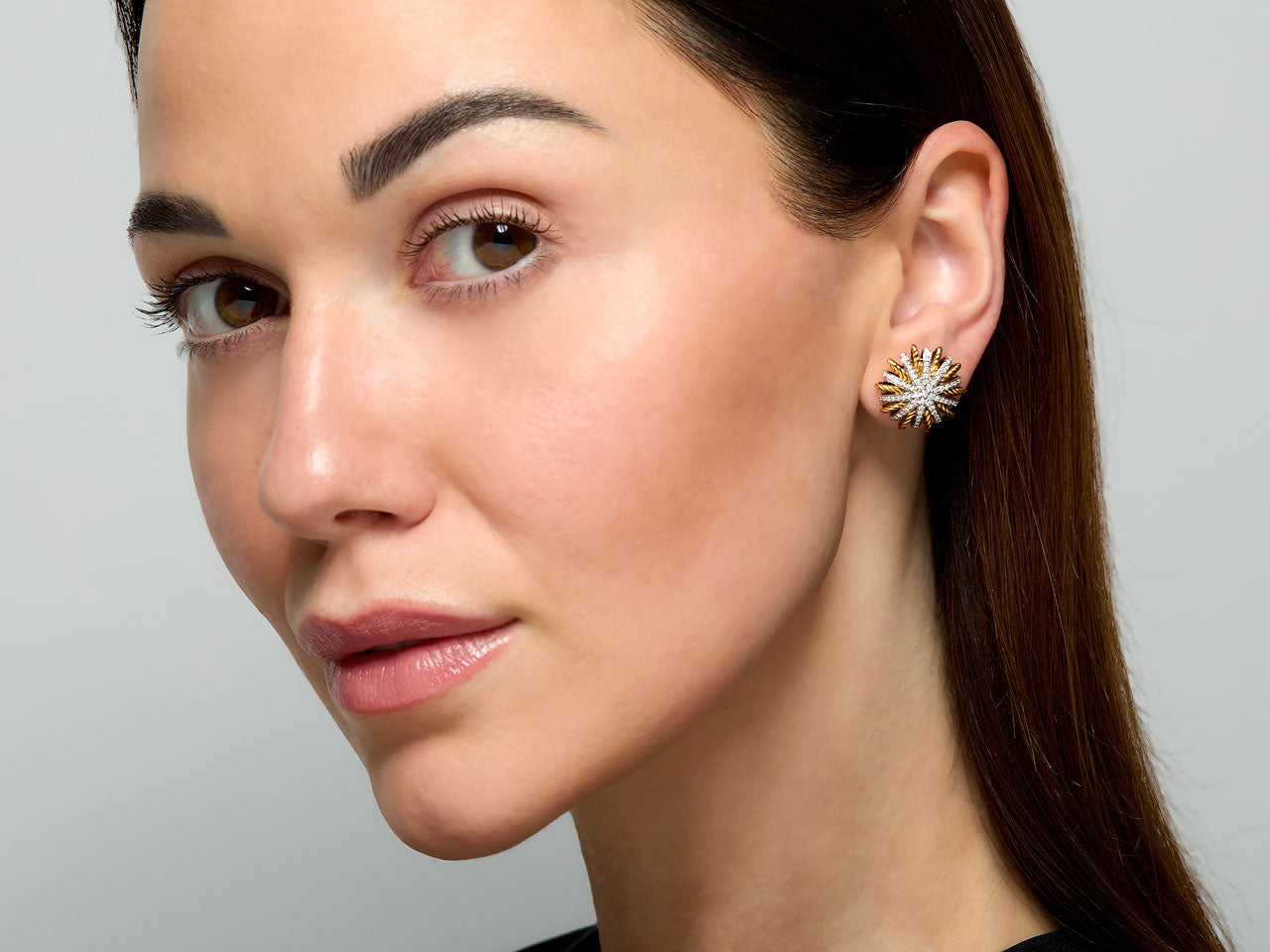 David Yurman 'Starburst' Diamond Earrings in 18K Gold