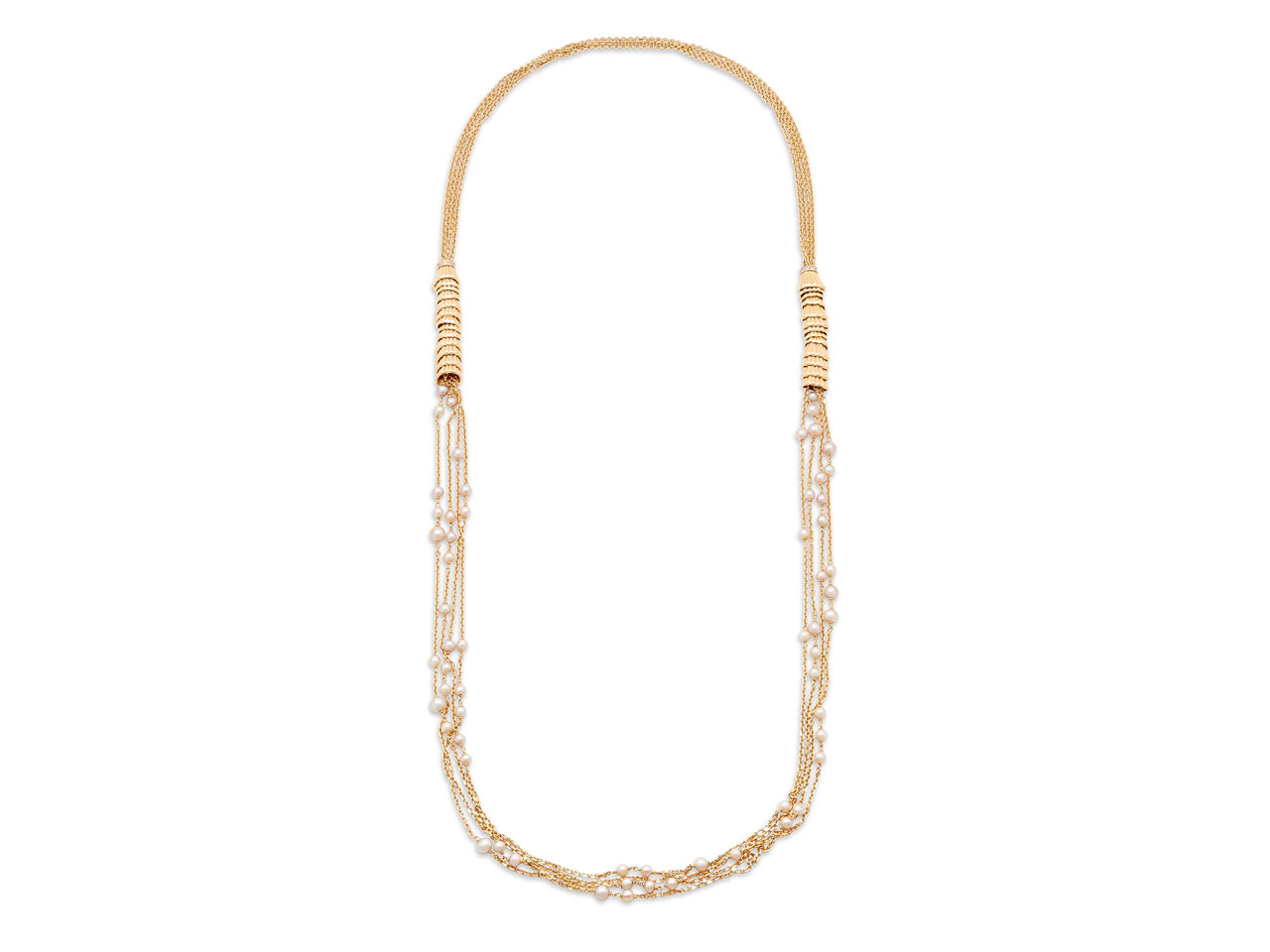 Boucheron 'Frou Frou' Pearl and Diamond Necklace in 18K Rose Gold