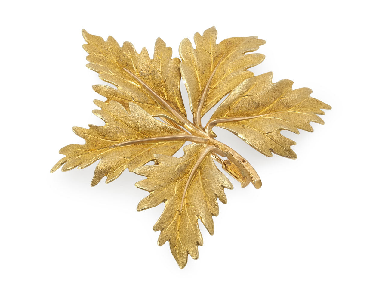 Buccellati Leaf Brooch in 18K Gold