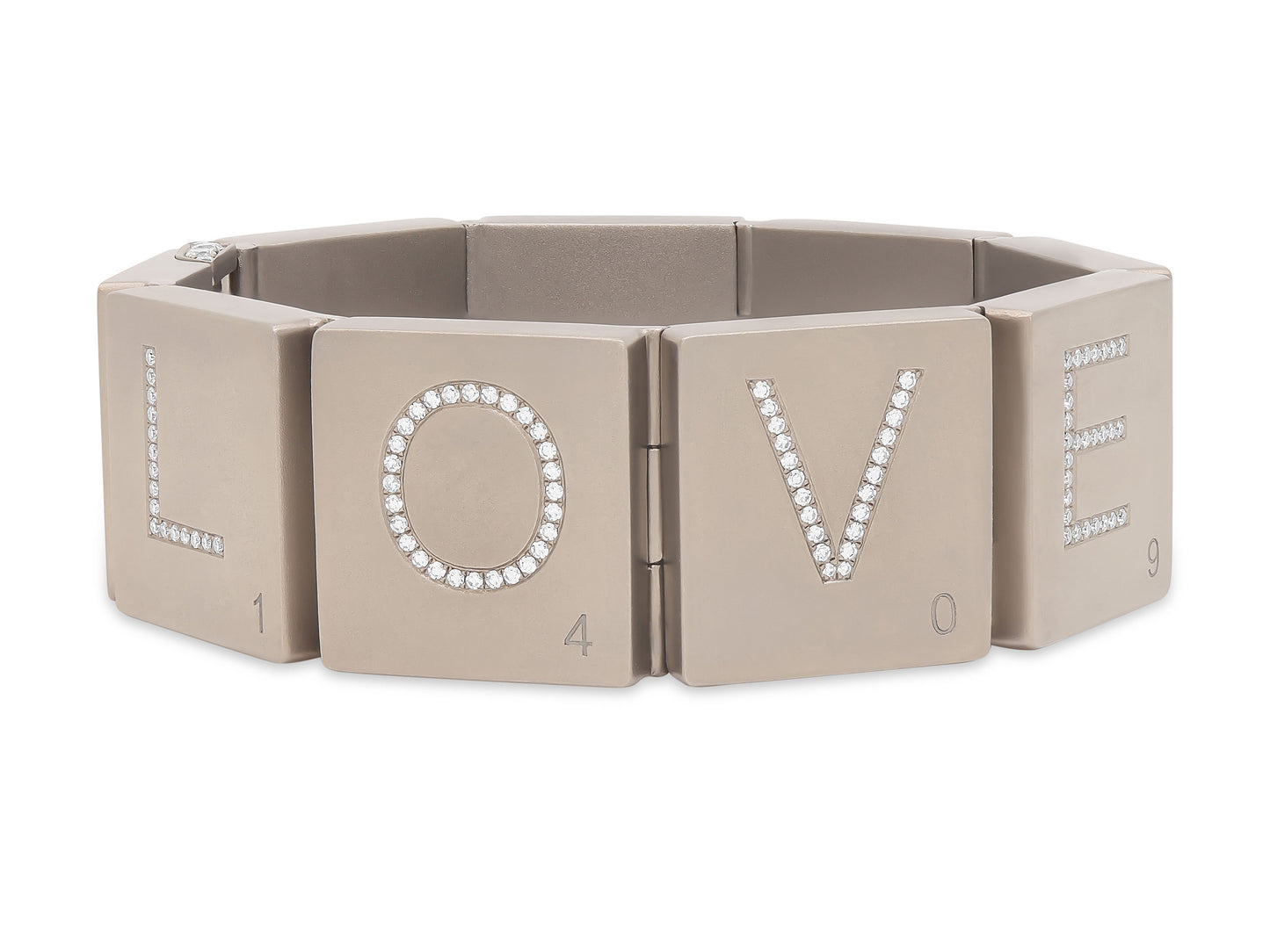 Suzanne Syz 'Scrabble' Bracelet in Titanium