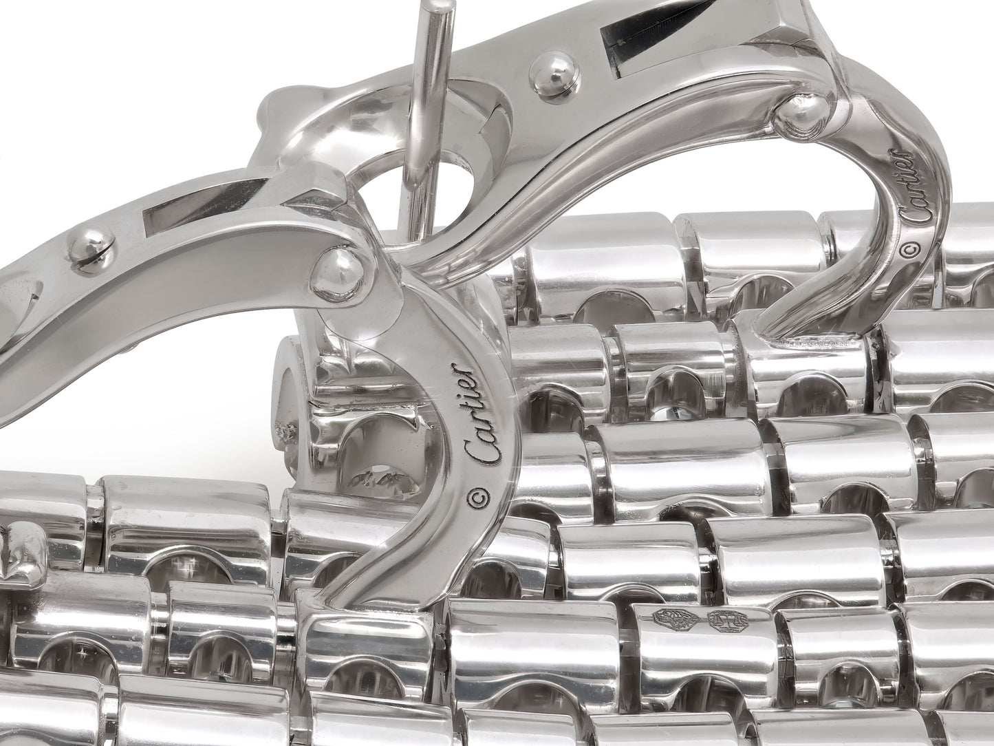 Cartier 'Lignes Essentielle' Diamond Earrings in 18K White Gold