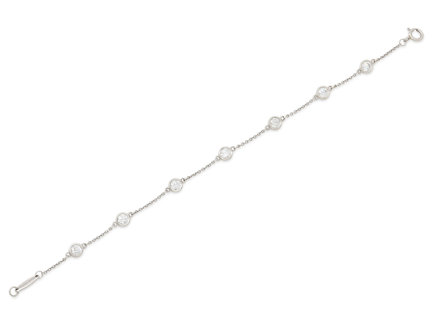 Tiffany & Co. Elsa Peretti 'Diamonds by the Yard' Bracelet in Platinum