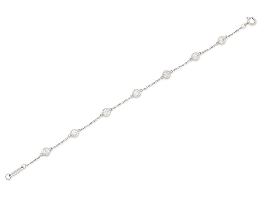 Tiffany & Co. Elsa Peretti 'Diamonds by the Yard' Bracelet in Platinum