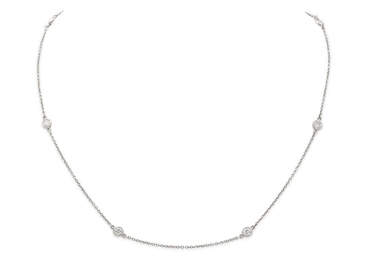 Tiffany & Co. Elsa Peretti 'Diamonds by the Yard' Necklace in Platinum