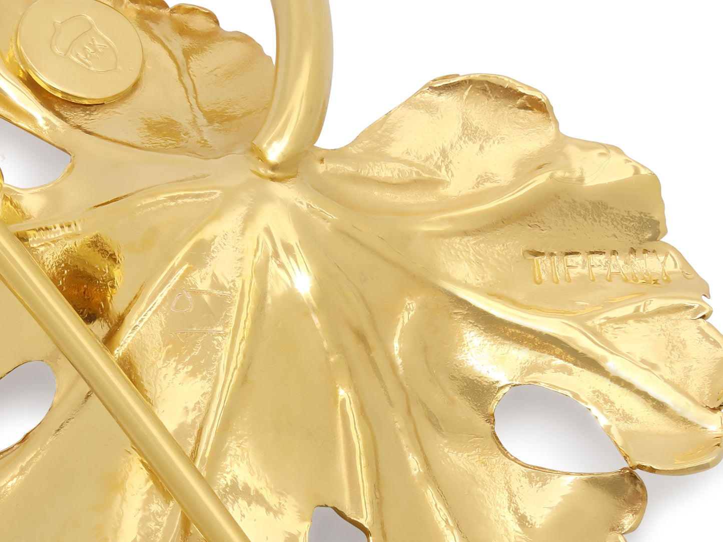 Tiffany & Co. Maple Leaf Brooch in 14K Gold