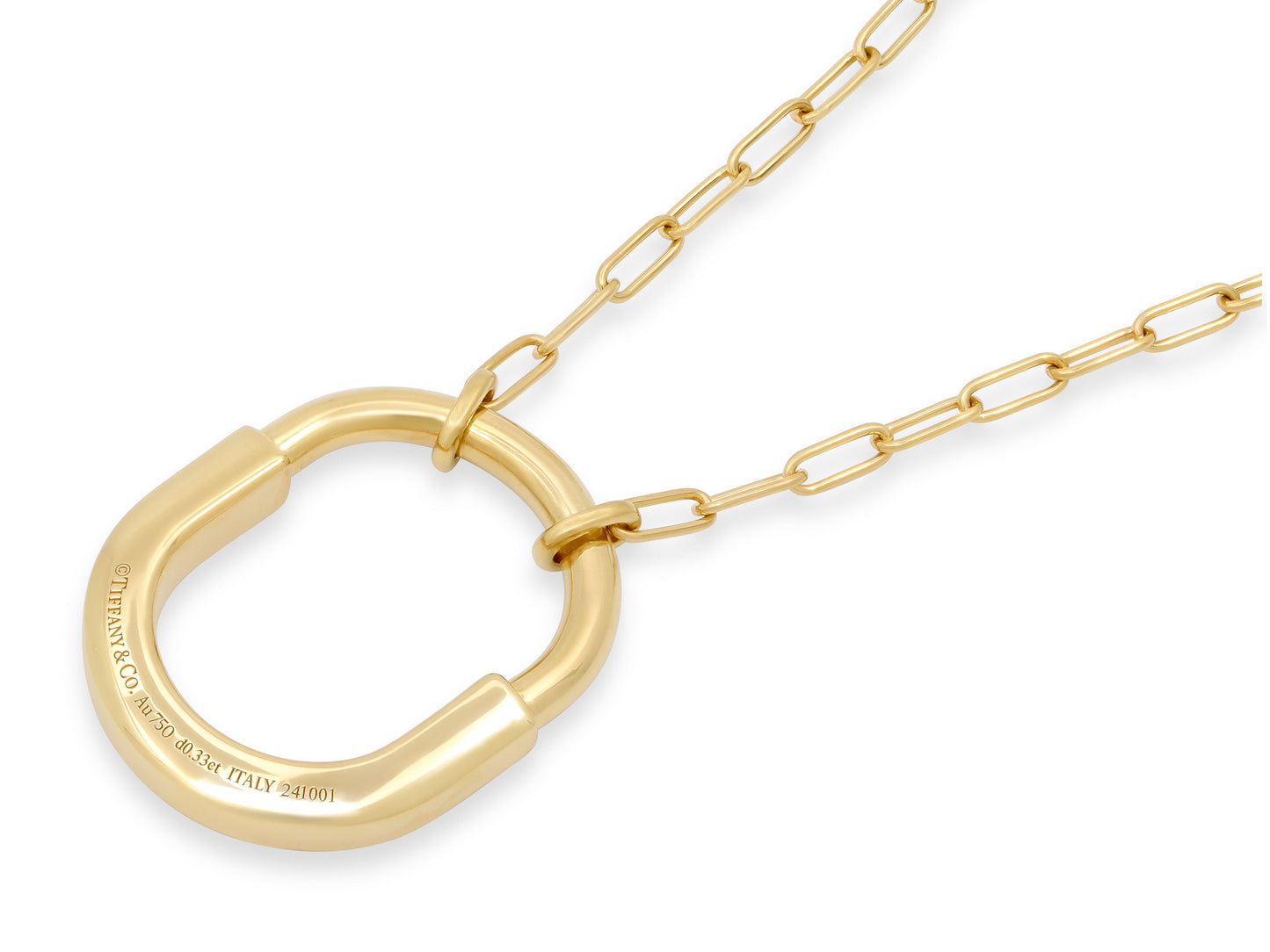 Tiffany & Co. 'Lock' Pendant in 18K Gold, Medium Model