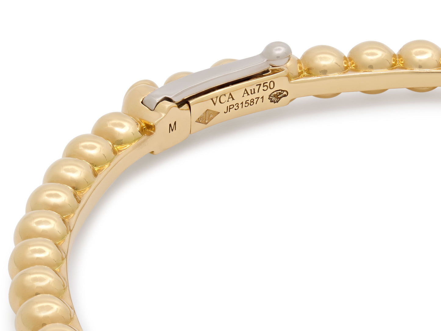 Van Cleef & Arpels 'Perlèe Pearls of Gold' Bracelet in 18K Gold, Medium Model