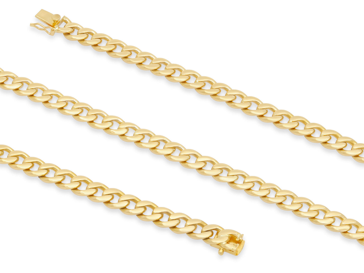 Curb Link Necklace in 18K Gold