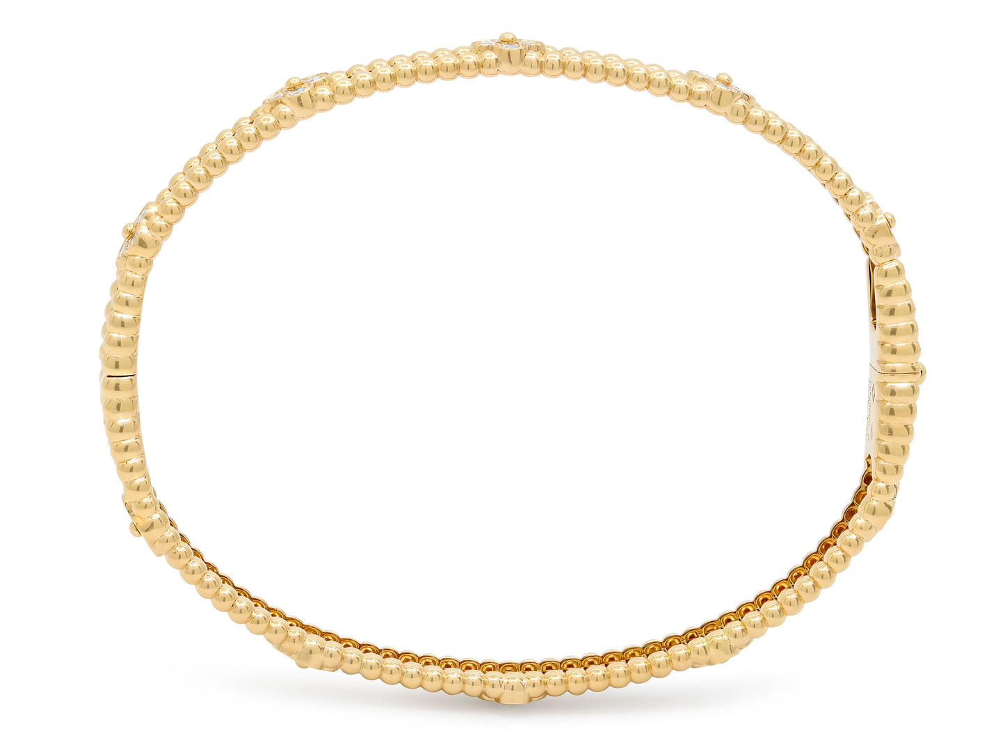 Van Cleef & Arpels 'Perlée Sweet Clovers' Bracelet in 18k Gold, Medium Model
