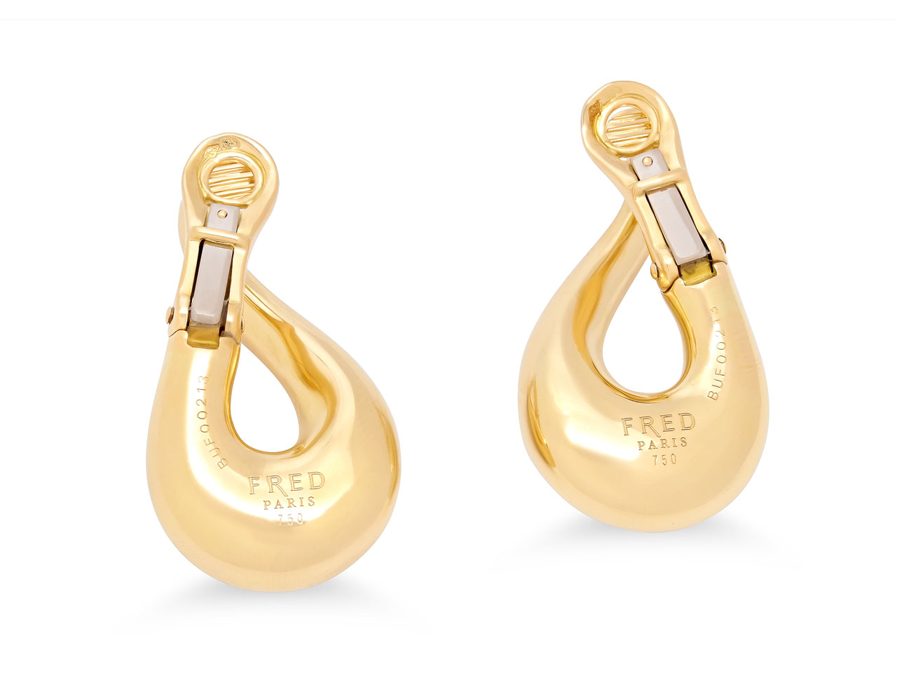 Fred of Paris 'Infinity' Drop Earrings in 18K Gold