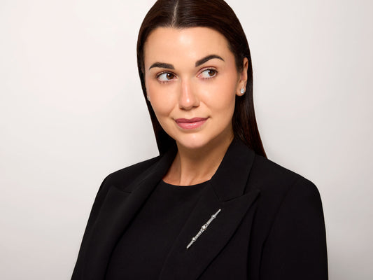 Antique Edwardian Diamond Bar Brooch in 18K and Platinum