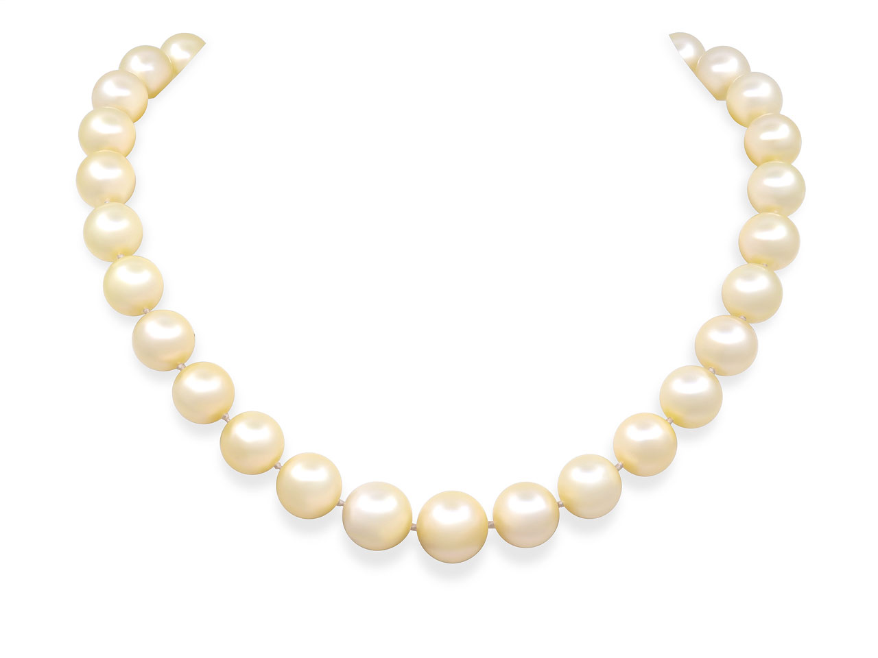 South Sea Pearl Necklace with Diamond Clasp in 18K