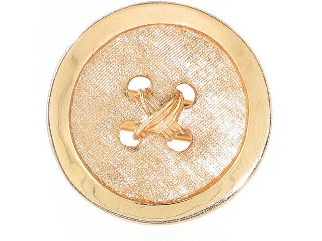 Button Cufflinks in 14K Gold