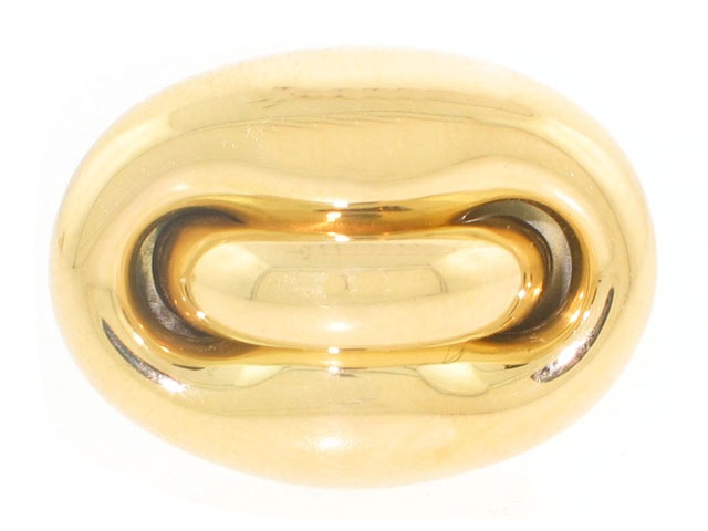 Italian Gold Button Style Cufflinks in 18K