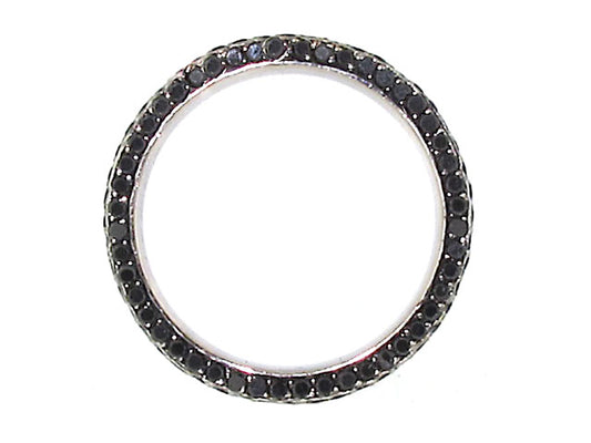Bez Ambar Black Diamond Pave Band in 18K Gold