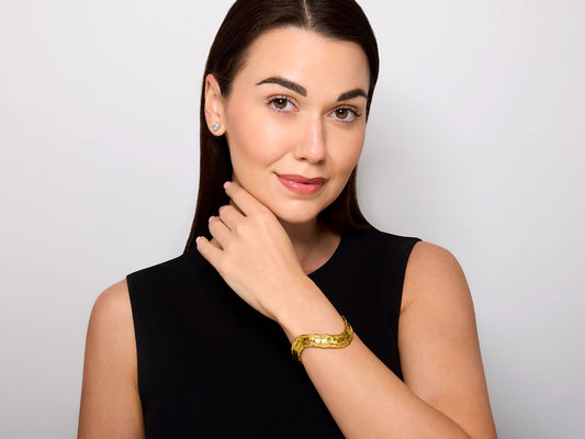 Jean Mahie Cuff Bracelet in 22K Gold