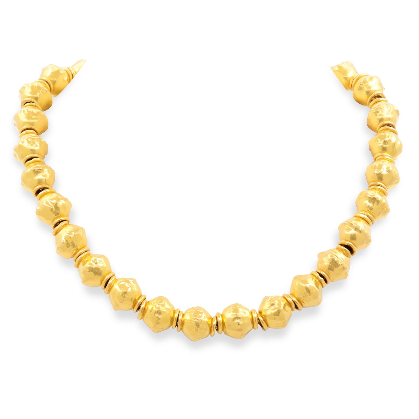 Jean Mahie Bead Necklace in 22K Gold