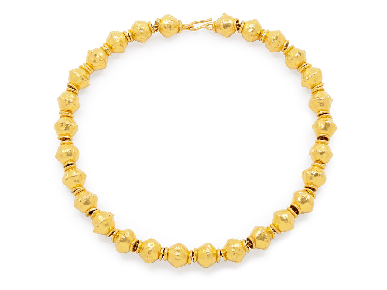 Jean Mahie Bead Necklace in 22K Gold