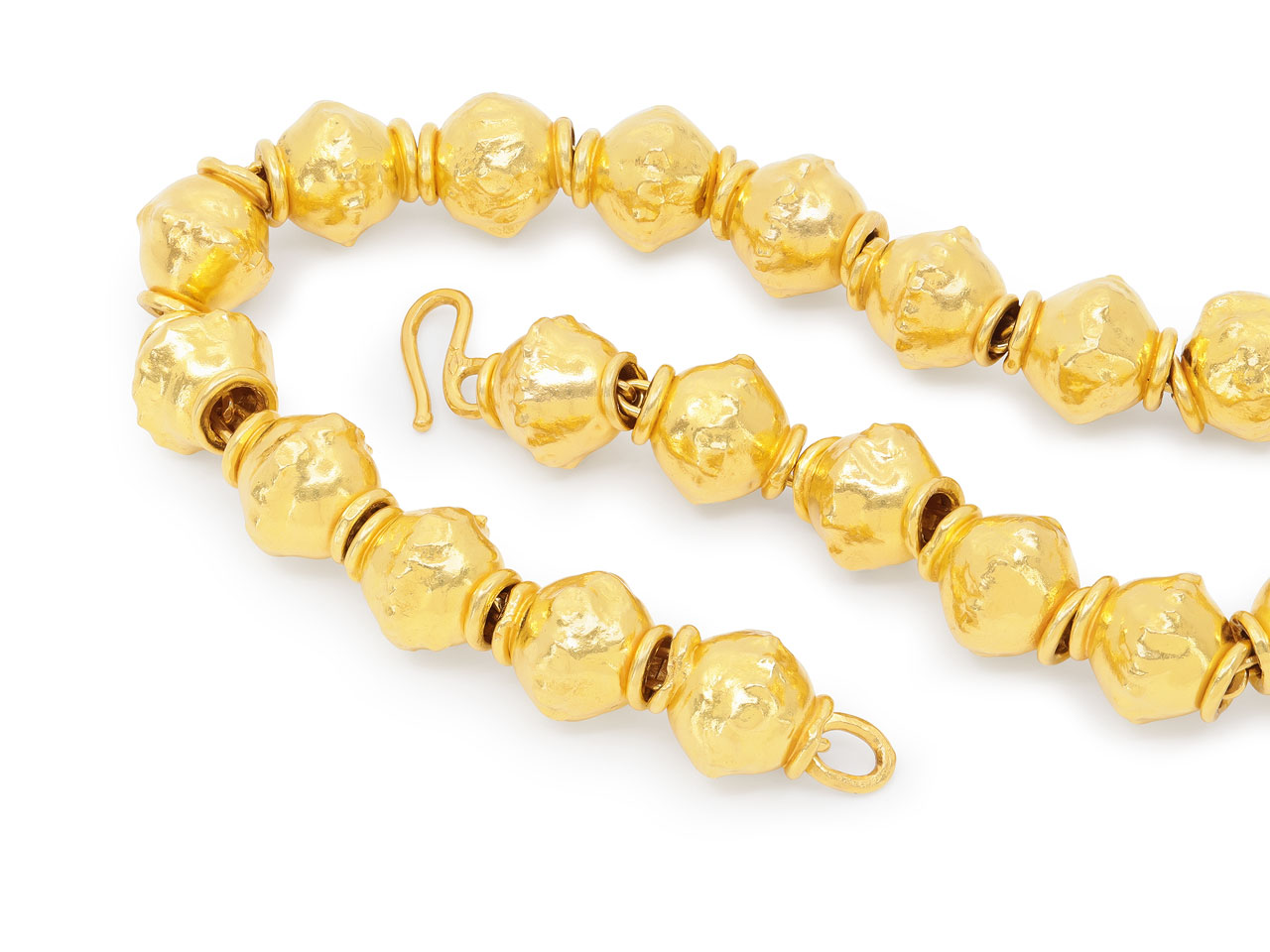 Jean Mahie Bead Necklace in 22K Gold
