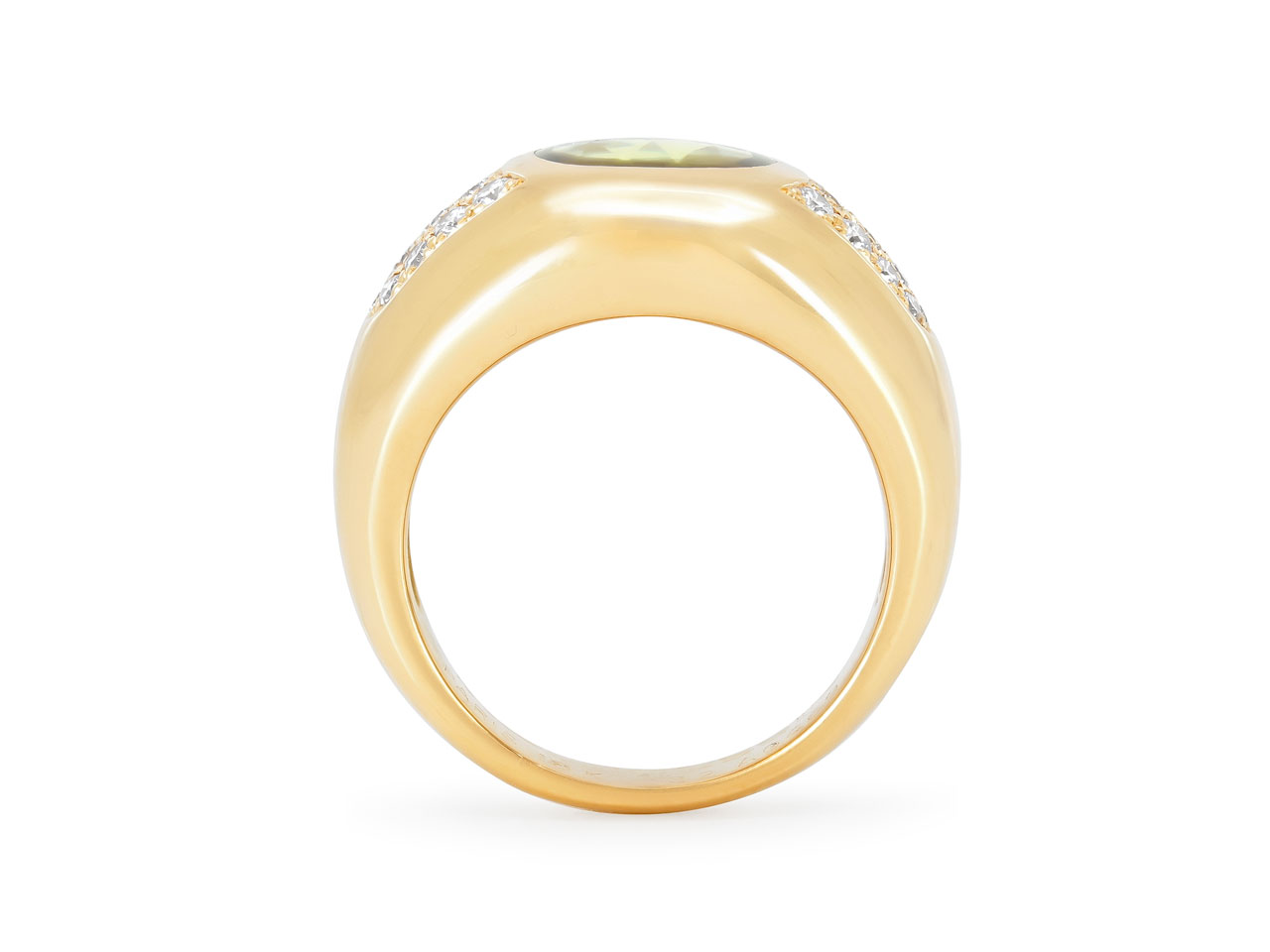 Mauboussin Peridot and Diamond 'Aloha' Ring in 18K