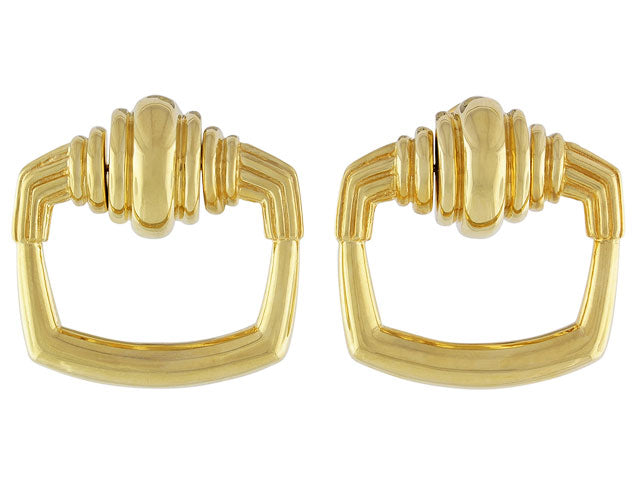Cartier Aldo Cipullo Door Knocker Earrings in 18K Gold
