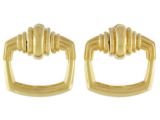 Cartier Aldo Cipullo Door Knocker Earrings in 18K Gold