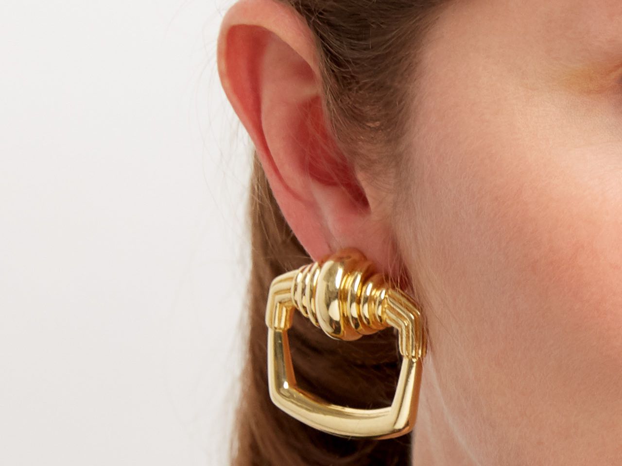 Cartier Aldo Cipullo Door Knocker Earrings in 18K Gold