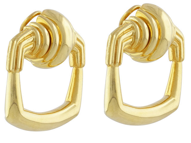 Cartier Aldo Cipullo Door Knocker Earrings in 18K Gold