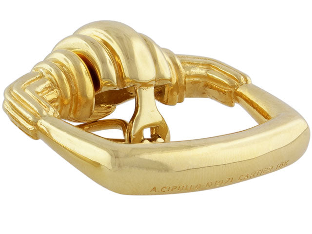 Cartier Aldo Cipullo Door Knocker Earrings in 18K Gold