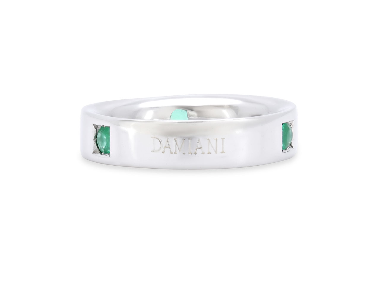 Damiani Emerald and Diamond Ring in 18K