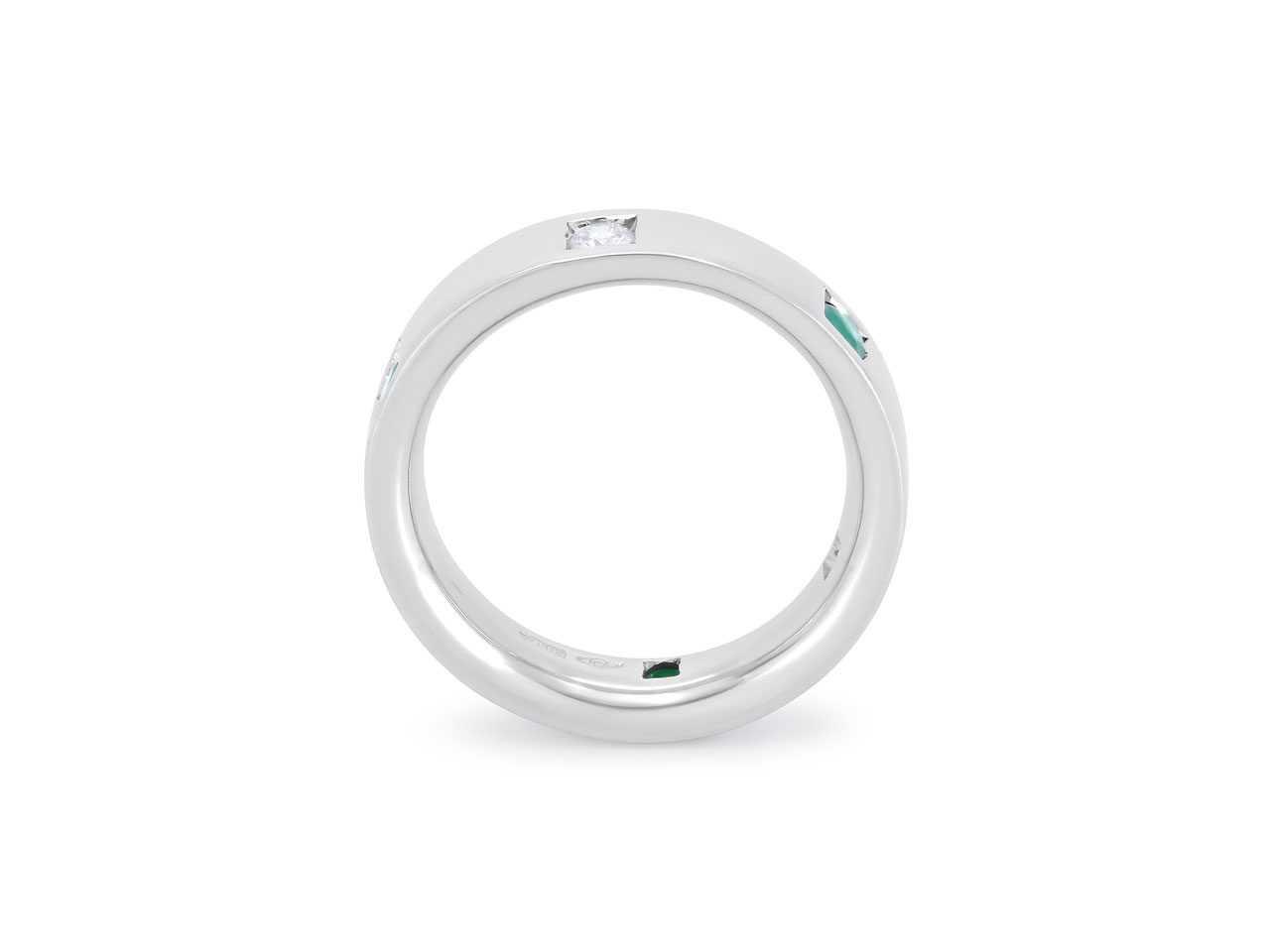 Damiani Emerald and Diamond Ring in 18K