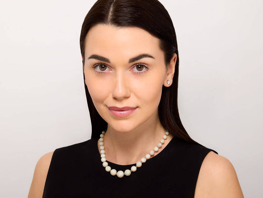 Opal Bead Necklace in 14K