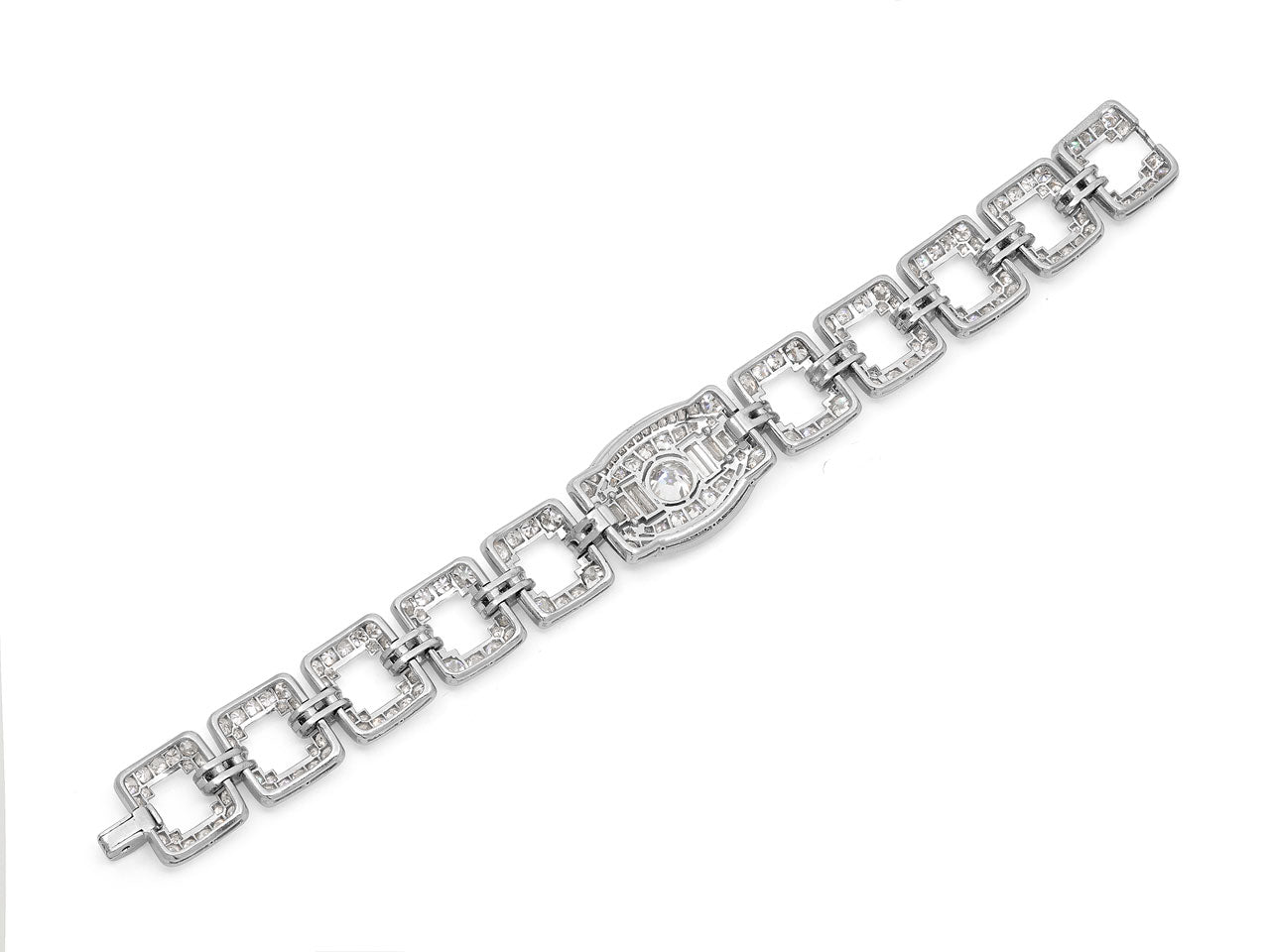 Art Deco Diamond Bracelet in Platinum
