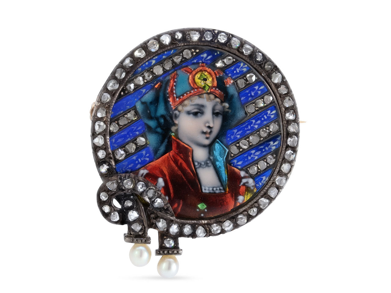 Broche Ovalado Porcelana Limoges Metal Dorado Busto Mujer | El Coleccionista Ecléctico Broche Ovalado Porcelana Limoges Metal Dorado Busto Mujer | El Coleccionista Ecléctico