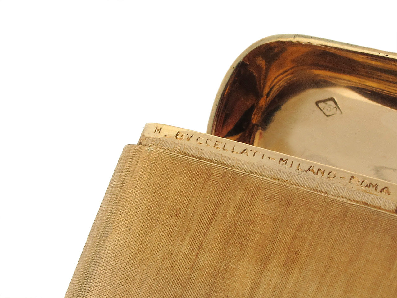 Buccellati Mid-Century Gold Cigarette Case in 18K