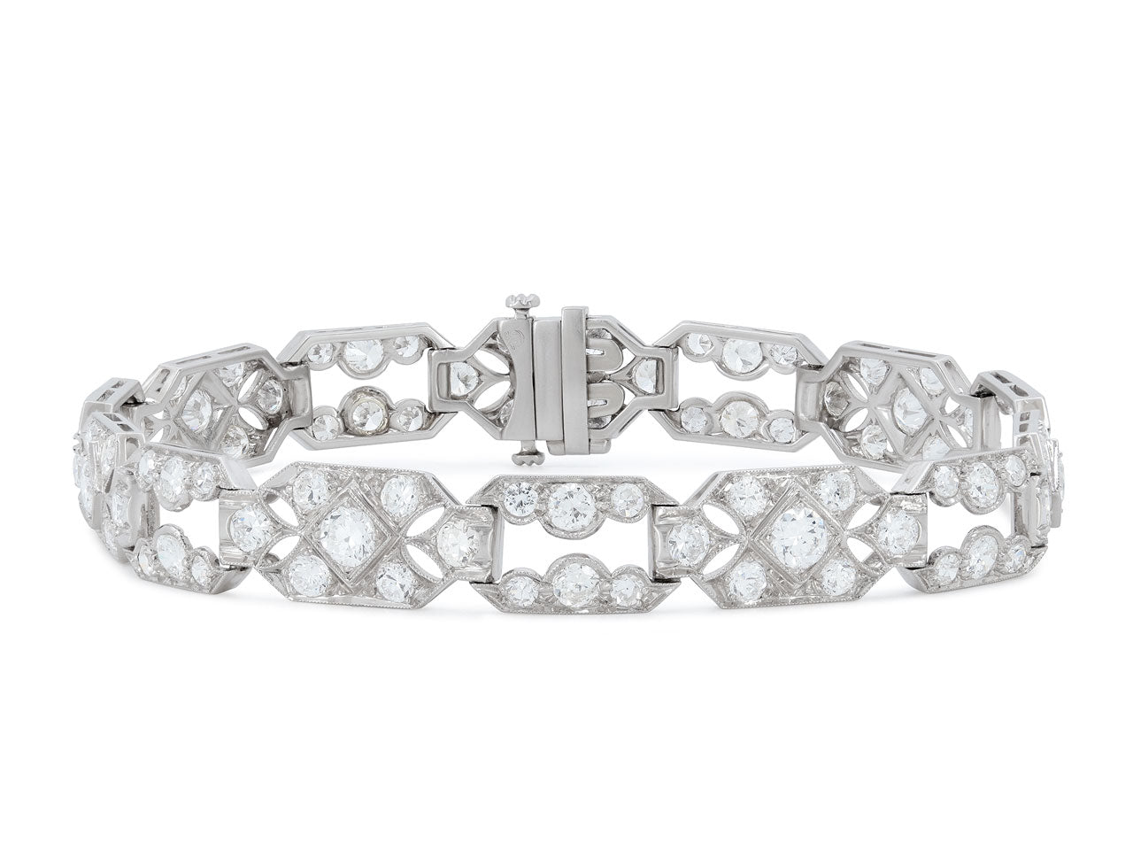 Art Deco Diamond Bracelet in Platinum