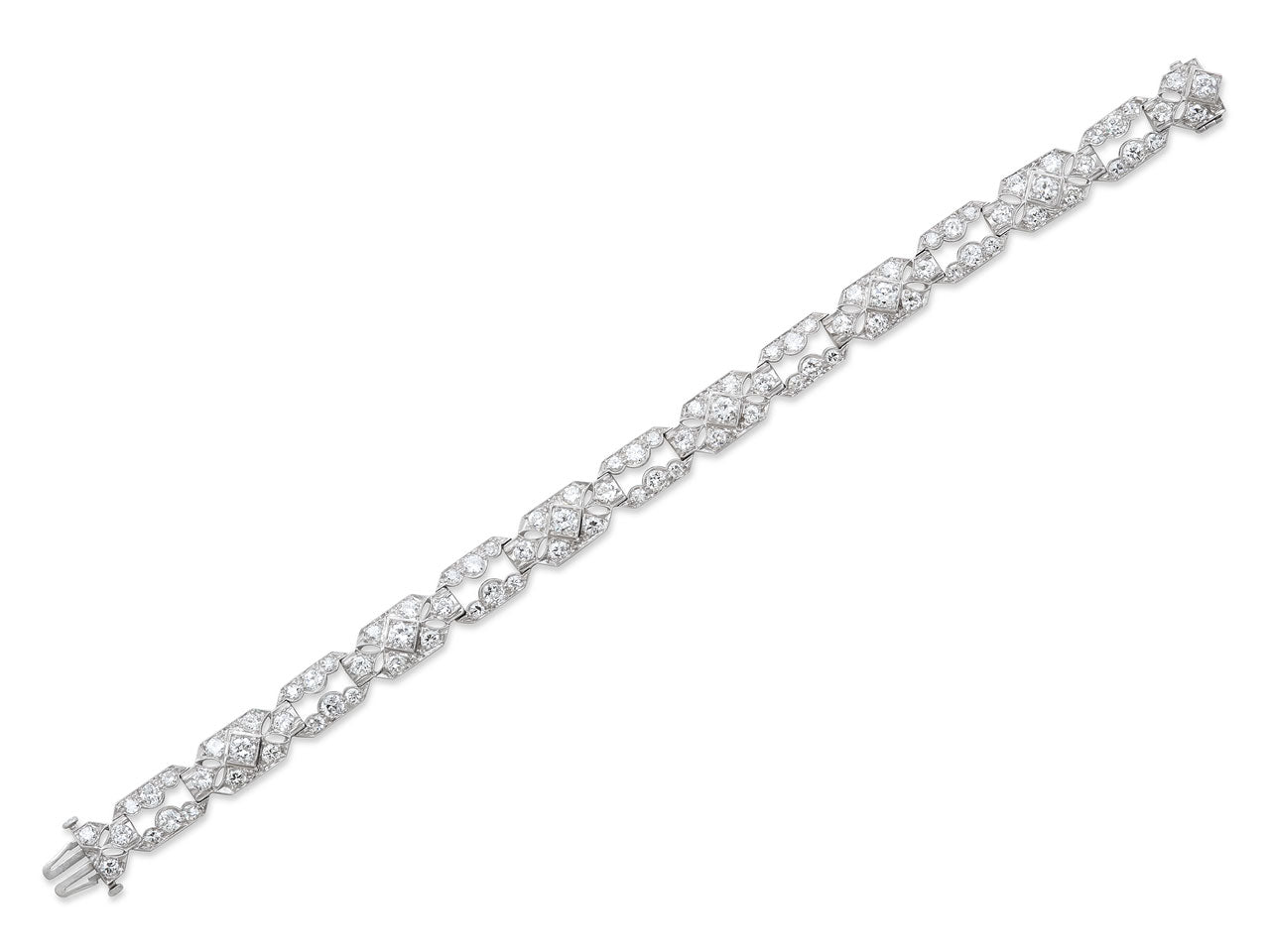 Art Deco Diamond Bracelet in Platinum
