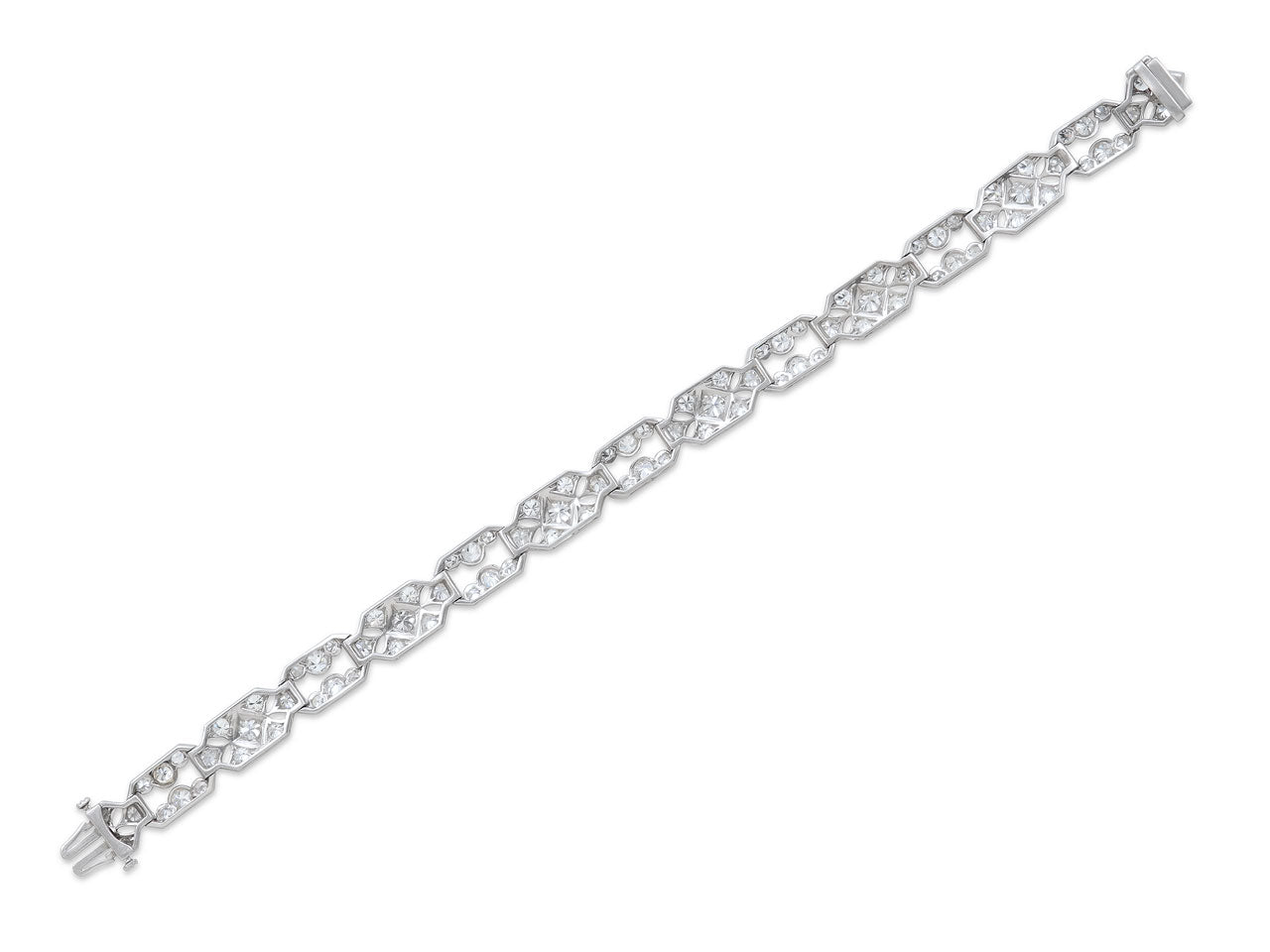 Art Deco Diamond Bracelet in Platinum