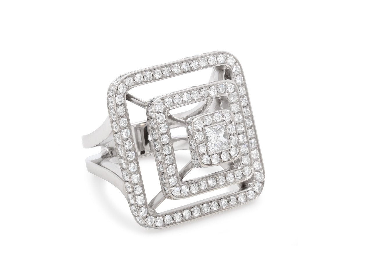 Mimi So for Forevermark Pyramid Diamond Ring in 18K White Gold