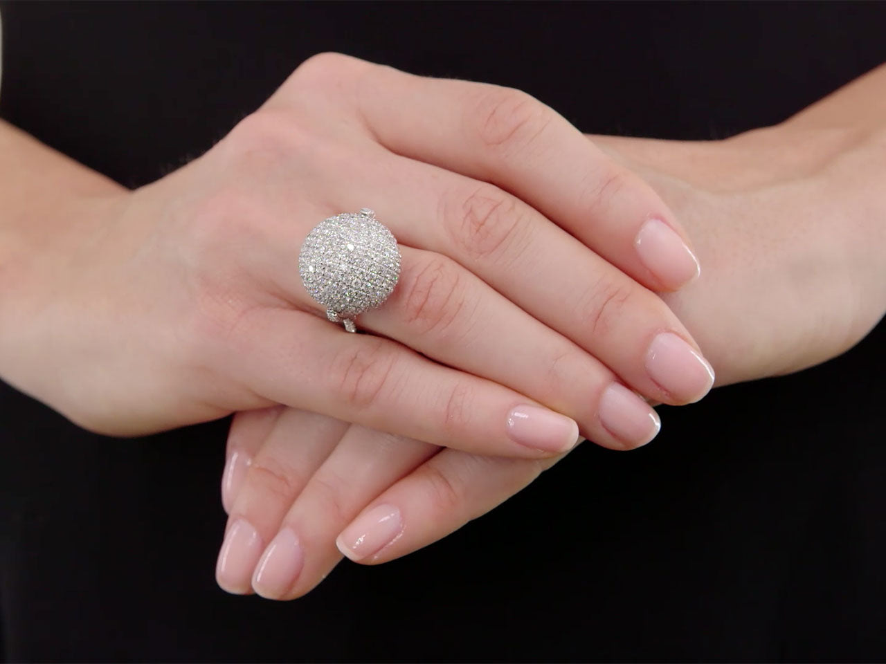 Disco Ball Diamond Ring in 18K