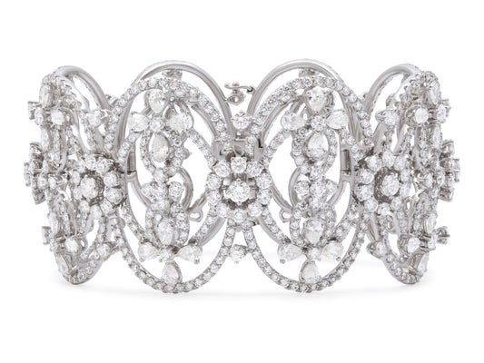 Diamond Bracelet in 18K White Gold