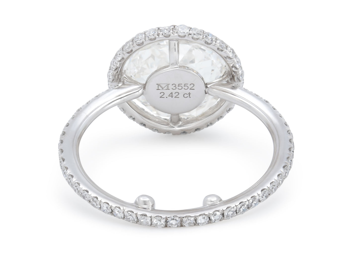 Martin Katz 2.41ct Diamond Halo Ring in Platinum