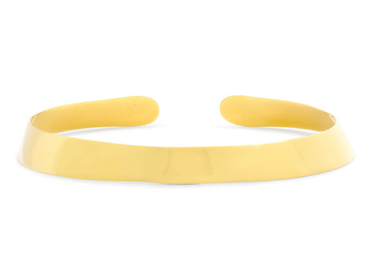 High Polish Gold Choker in 18K Gold