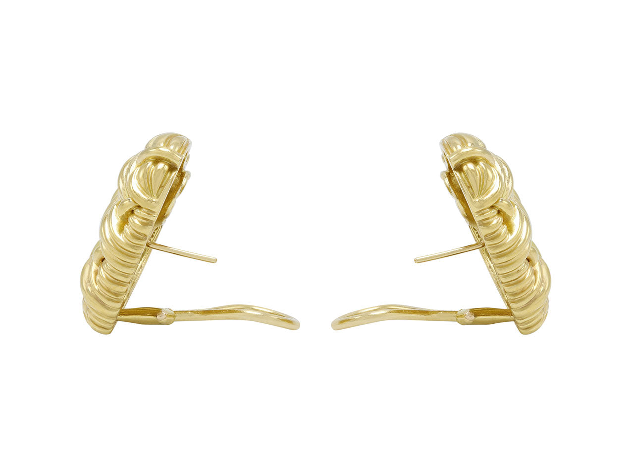 Tiffany & Co. Signature Series 'Woven Heart' Earrings in 18K