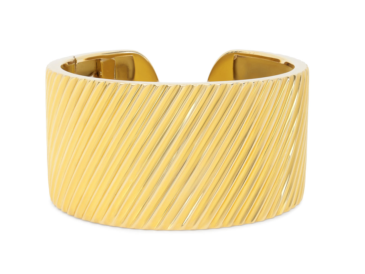 Textured Bangle Bracelet in 18K Gold