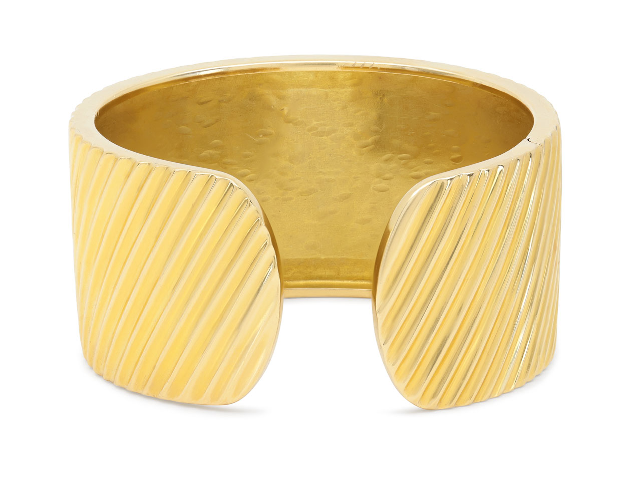 Textured Bangle Bracelet in 18K Gold