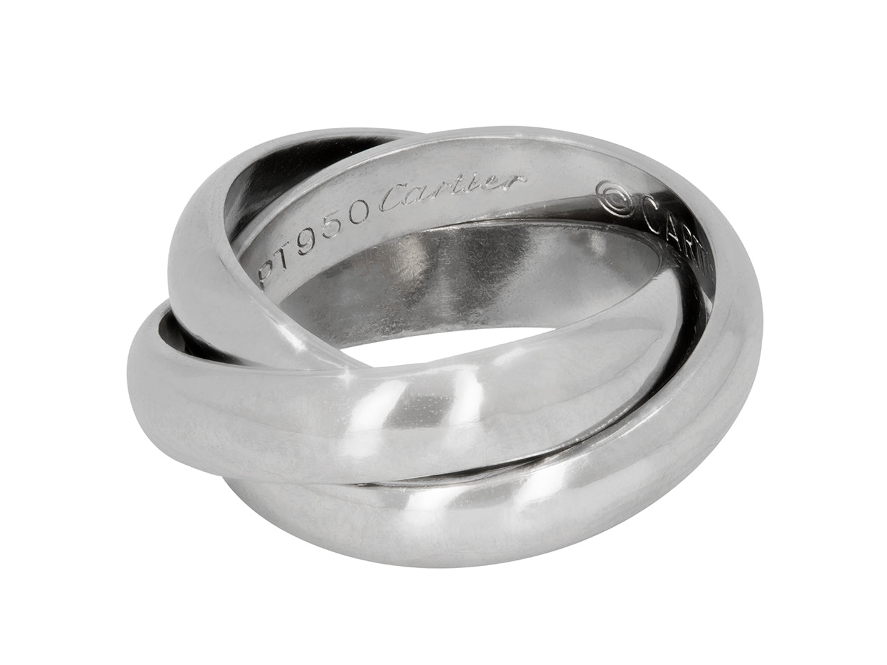 Cartier "Trinity" Ring in Platinum, Large