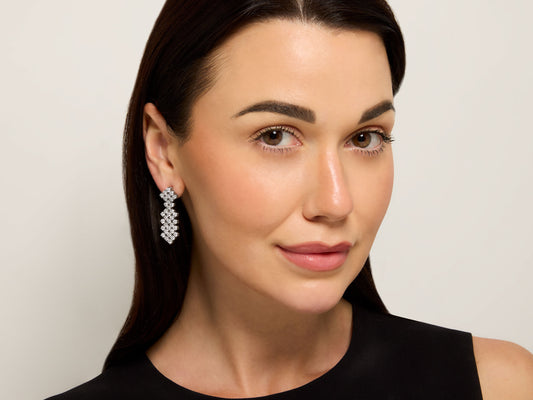 Hammerman Brothers Diamond Dangle Earrings in Platinum